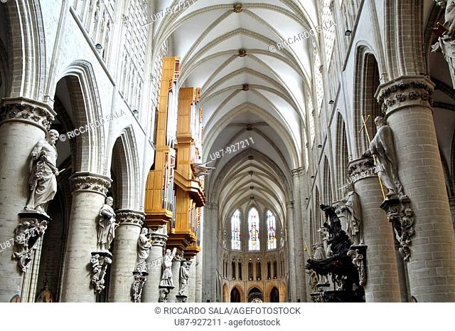 Belgium, Brussels, St Michael and St Gudula Cathedral