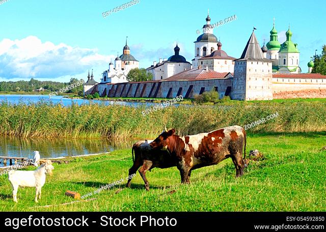Kirillo-Belozersky monastery by day near City Kirillov, Vologda region, Russia