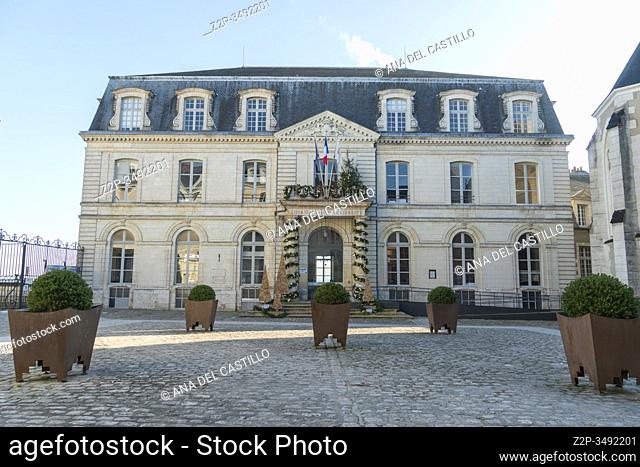 Blois, France- December 30, 2019: City Hall of Saint-Louis de Blois