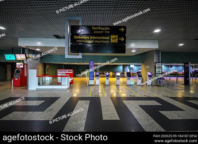 25 May 2020, Brazil, Manaus: View of the international boarding area at Eduardo Gomes Airport. In view of the rapidly increasing number of corona infections in...