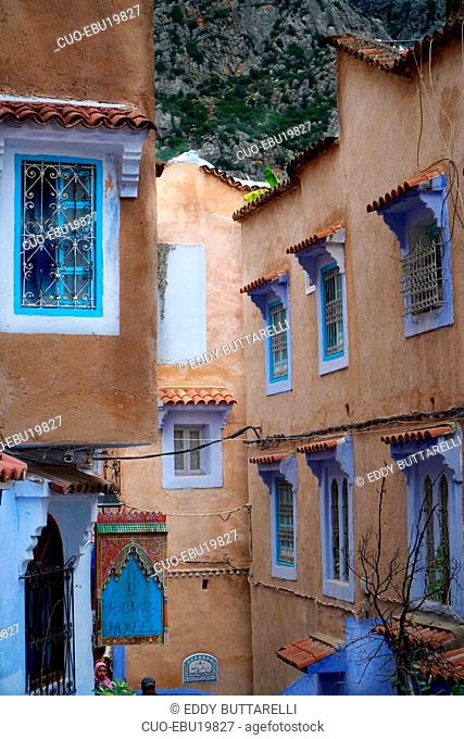 The Kasbah, Chefchaouen, the blue pearl, village northeast of Morocco, North Africa, Africa