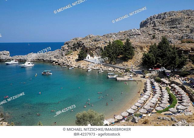 Paul's Bay, Lindos, Rhodes, Doedekanes, Greece