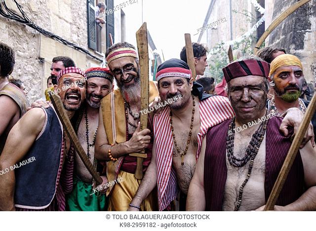 Moors and Christians, fiesta de La Patrona, Pollença, Mallorca, Balearic islands, Spain