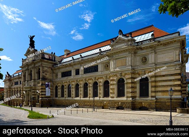 The Albertinum on the Brhl Terrace, Dresden, Saxony, Germany