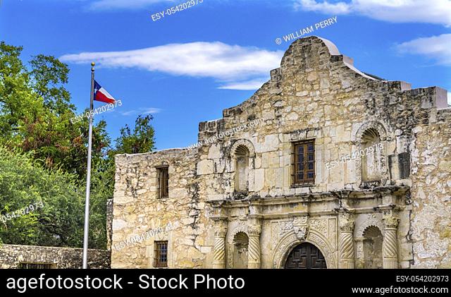 Alamo Mission San Antonio Texas. Site 1836 battle between Texas patriots and Mexican army