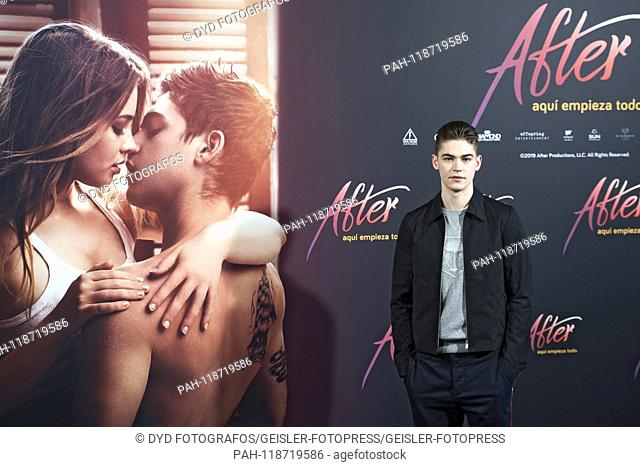 Hero Fiennes Tiffin at the Photocall for the movie 'After: Aqui empieza todo / After Passion' at the Hotel VP Plaza Espana Design. Madrid, 26.03
