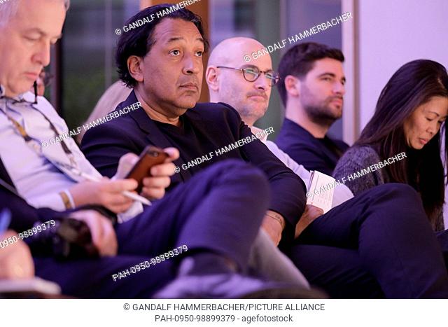 MUNICH/GERMANY - JANUARY, 21: Cherno Jobatey participates at a panel discussion during DLD18 (Digital-Life-Design) Conference at the Bayerischer Staatsbank on...