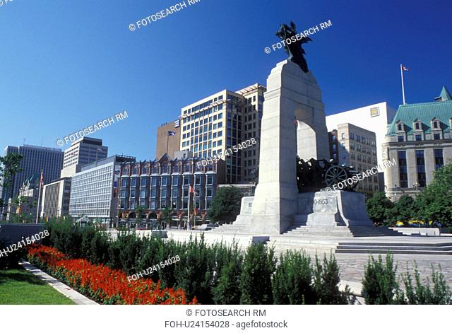 Ottawa, Canada, Ontario, National War Memorial on Confederation Square in downtown Ottawa