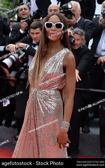 16 May 2023, France, Cannes: Naomi Campbell, model, arrives for the opening film ""Jeanne du Barry"" of the 76th Cannes Film Festival at the Palais des...