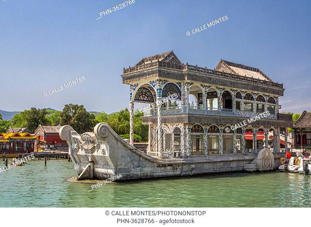 China, Beijin City, The Summer Palace, Marble Boat