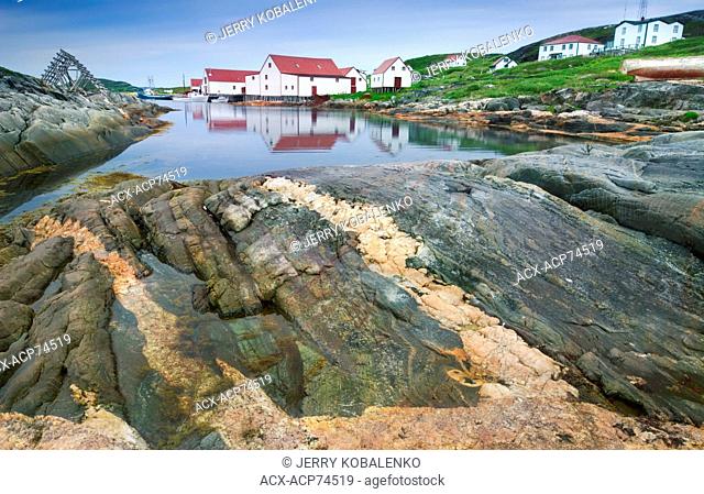 Restored fishing village of Battle Harbour, Labrador. Once the economic centre of the southeastern coast of Labrador, it is now abandoned