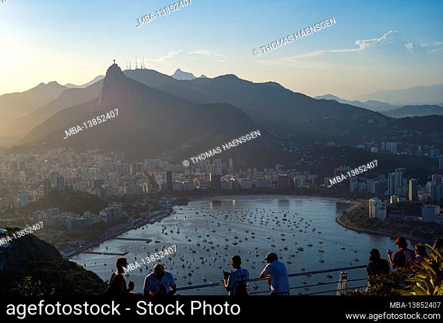 Sunset seen from Sugarloaf Mountain, Rio de Janeiro, Brazil