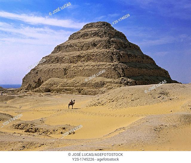 The Step Pyramid of Djoser or Zoser, Saqqara, Egypt
