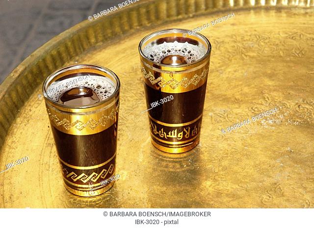 Moroccan tea glasses, Callosa, Altea, Costa Blanca, Spain, food, nationaltypically, Speciality