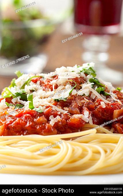 spaghetti, parmesan, napoli