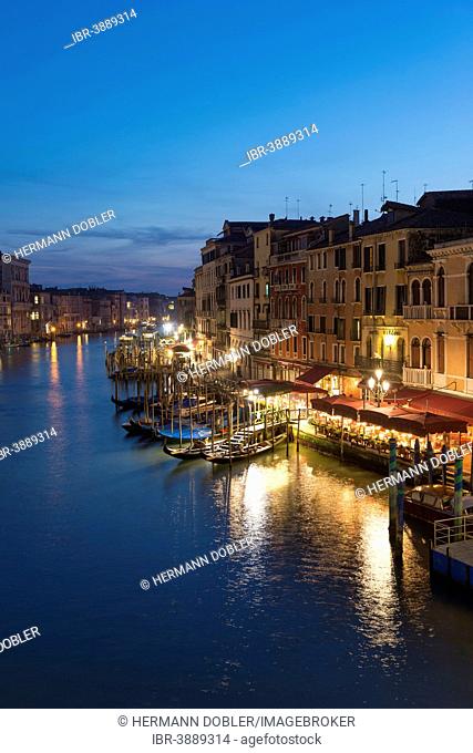Grand Canal, from Rialto Bridge, Venice, Veneto, Italy
