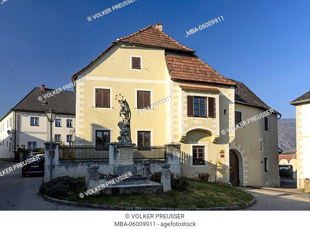 House of the market judge in Rossatz, Austria, Lower Austria, Wachau, Rossatz-Arnsdorf
