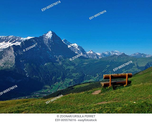 Bench With View Of The Eiger, Grindelwald
