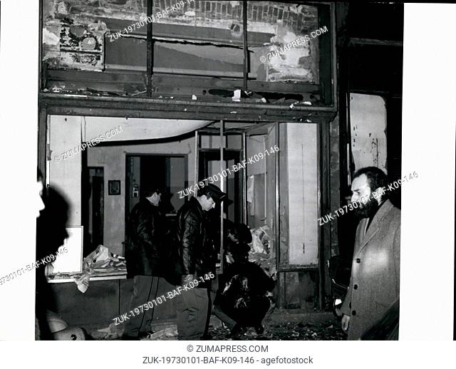 Jan. 01, 1973 - Benito Mussolini action squadrons spread terror in Milan, Bomb blasts at Milan headquarters of Italian Socialist party: Unknown malfactors...