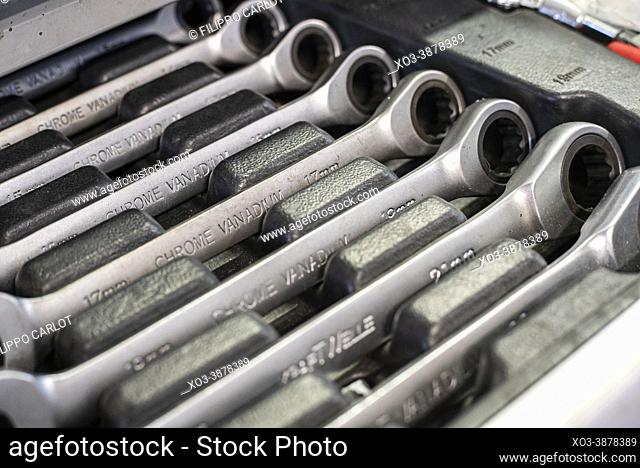 MILAN, ITALY: Wrenches in the drawer