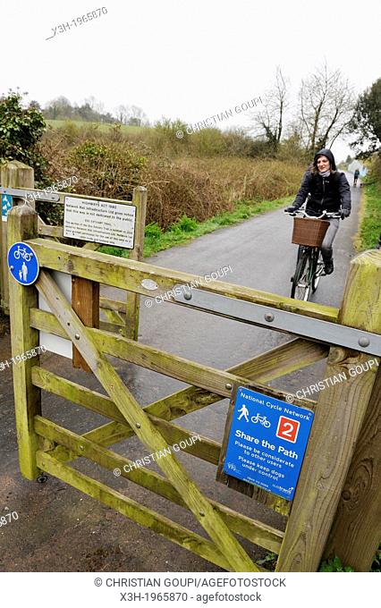 cycle track, around Exmouth, Devon county, England, United Kingdom, Europe