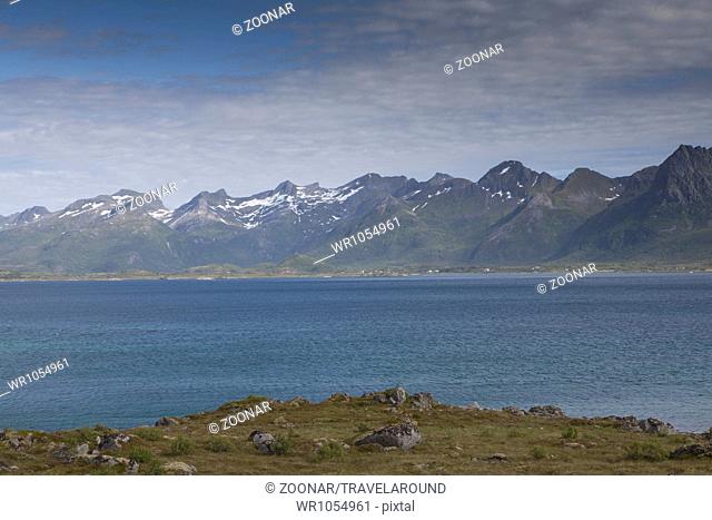 Coastal landscape, Lofoten islands, North Norway