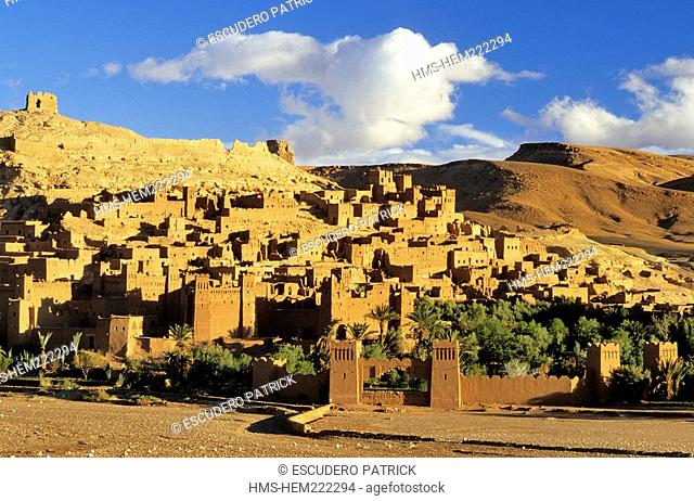 Morocco, High Atlas, Dades Valley, Ksar of Aït Ben Haddou listed as World Heritage by UNESCO