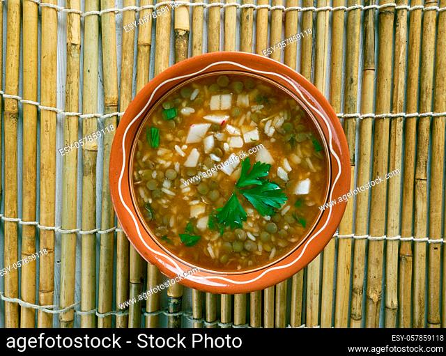 Ashe Berenj - Rice Persian soup
