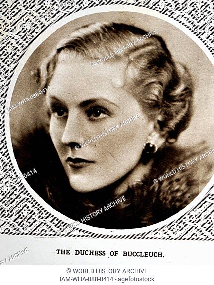 Photograph of Jane Scott, Duchess of Buccleuch (1929-2011) a Fashion model and wife of John Scott, Earl of Dalkeith. Dated 20th Century