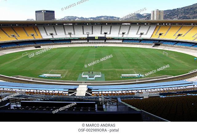 rio de janeiro rj maracana soccer stadium empty