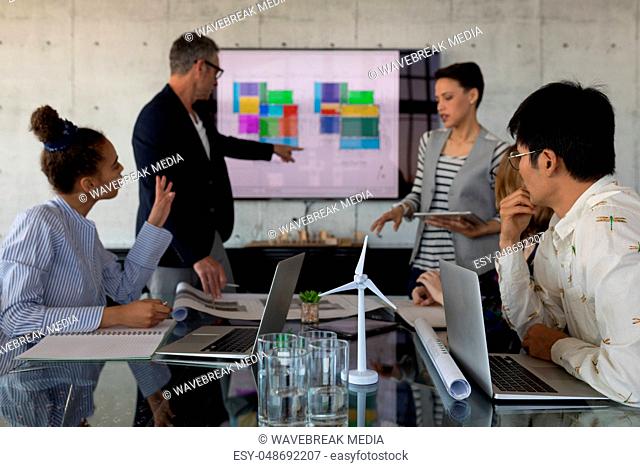 Business people having discussion in a meeting