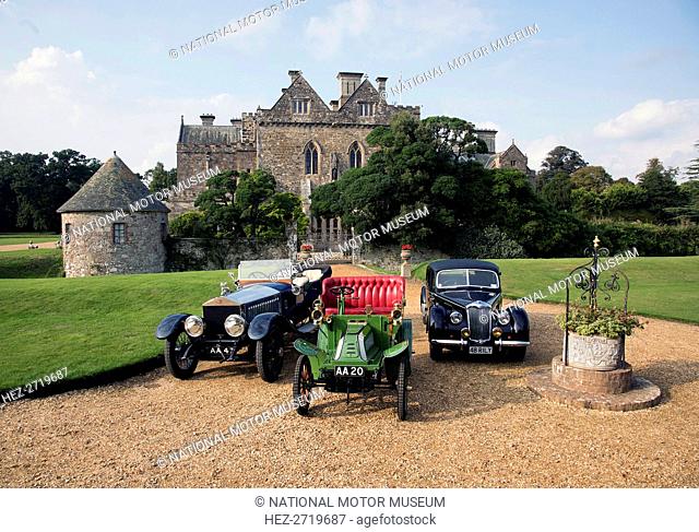 Rolls Royce Alpine Eagle, De Dion Bouton & Riley 2.5 RMB, Palace House, Beaulieu. Creator: Unknown