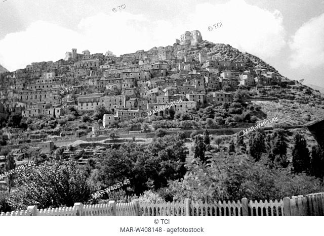 Europe, Italy, Calabria, morano calabro, view of the city, 1920-30