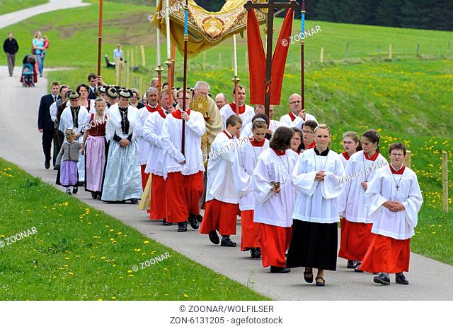 catholic procession in bavaria