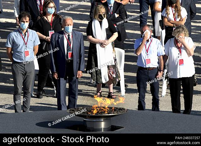 Madrid, Spain; 15.07.2021.- Relatives of the victims. King Felipe VI, accompanied by Queen Letizia, preside over the second State tribute to the victims of the...