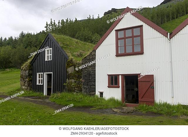 The Skal farm built in 1919-1920 and was occupied until 1970 at the Skogar folk museum in southern Iceland