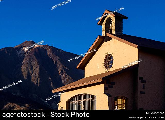 Spain, Canary Islands, Tenerife Island, El Teide Mountain, Ermita de Nuestra Senora de las NIeves chapel