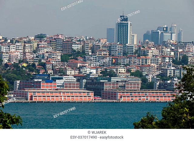 Istanbul - the view on the strait Bosphorus from the palace Topkapi