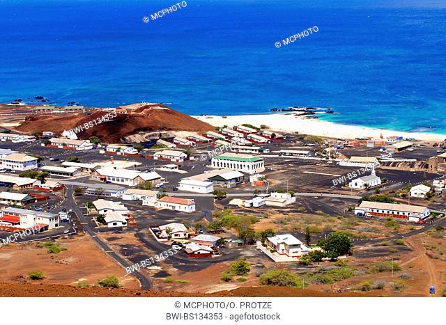 Georgetown the main town on Ascension Island, Saint Helena