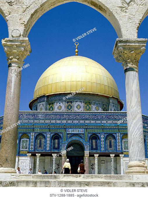 Architecture, Dome, Holiday, Israel, Near East, Jerusalem, Landmark, Mosque, Religion, Temple, Tourism, Travel, Vacation