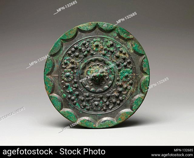 Mirror with Constellation and Cloud Design. Period: Western Han dynasty (206 B.C.-A.D. 9); Date: 1st century B.C; Culture: China; Medium: Bronze; Dimensions:...