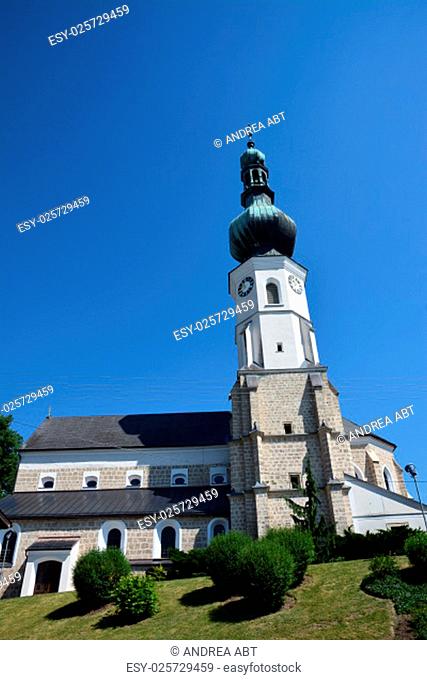 parish church of the assumption in aspach / upper austria