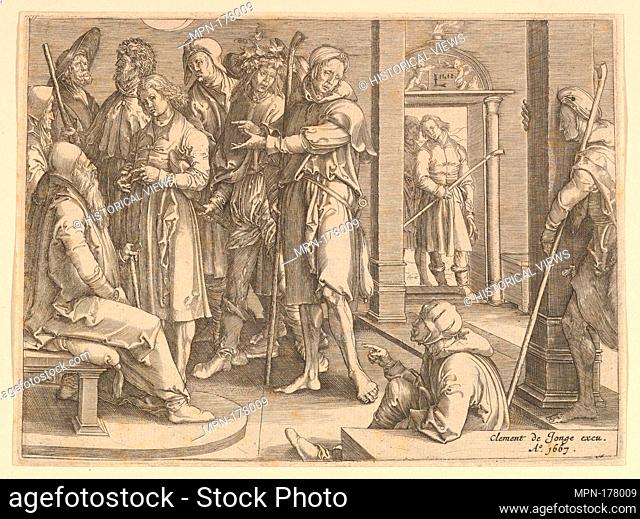 Joseph Telling His Dreams to Jacob (copy). Publisher: Clement de Jonghe (Dutch, Brunsbüttel (Landkreis Dithmarschen) 1624/1625-1677 Amsterdam); Artist: After...