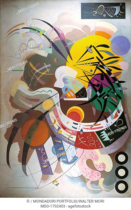 Dominant Curve, by Wassily Kandinsky, 1936, 20th Century, oil on canvas, 129, 2 x 194, 3 cm. USA, New York, Solomon R. Guggenheim Museum