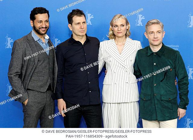 Cas Anvar, Yuval Adler, Diane Kruger and Martin Freeman during the 'The Operative / Die Agentin' photocall at the 69th Berlin International Film Festival /...