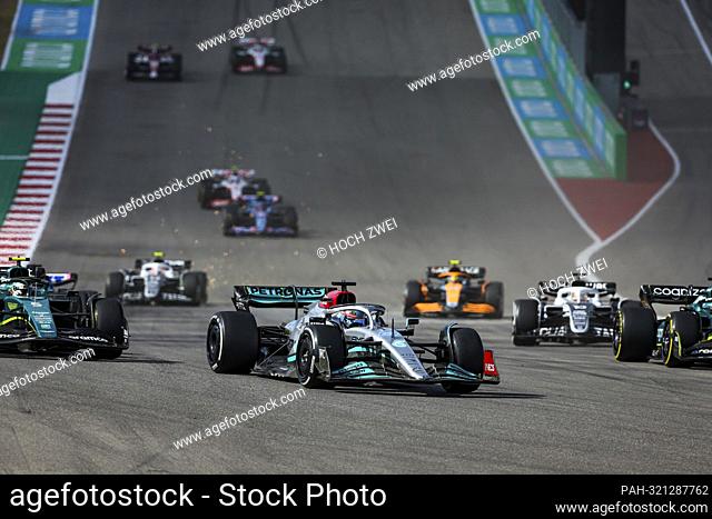 #63 George Russell (GBR, Mercedes-AMG Petronas F1 Team), F1 Grand Prix of USA at Circuit of The Americas on October 23, 2022 in Austin, United States of America