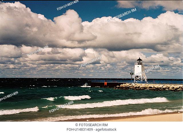 lighthouse located at CharlevoixSPr, Michigan, United States