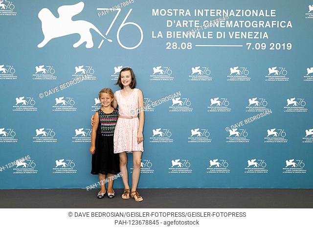 Katerina Lipovska and Adelia-Constance Ocleppo at the Photocall on Pelican Blood / Pelican Blood at the Venice Biennale 2019 / 76th Venice International Film...