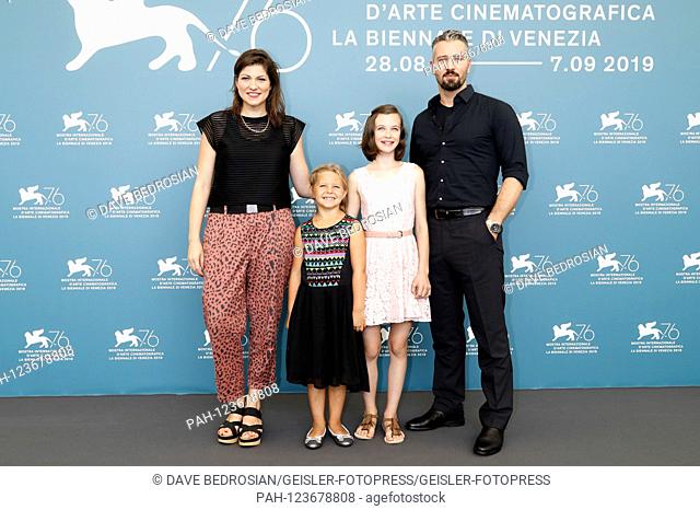 Katrin Gebbe, Katerina Lipovska, Adelia-Constance Ocleppo and Murathan Muslu at the Photocall on Pelican Blood / Pelican Blood at the Venice Biennale 2019 /...