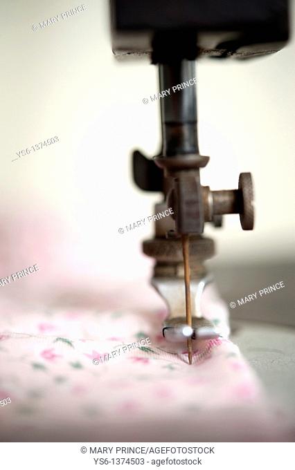 Sewing Machine Needle and Fabric